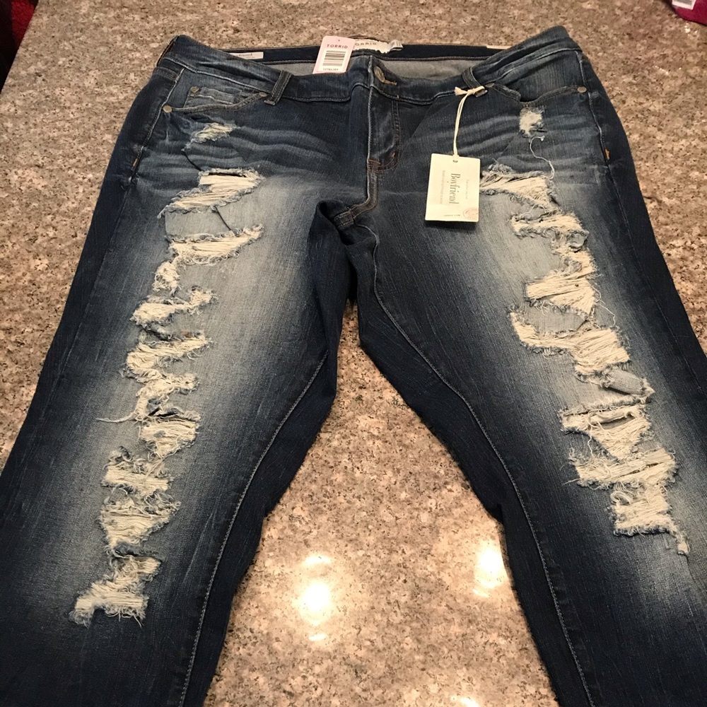 Torrid crop jeans